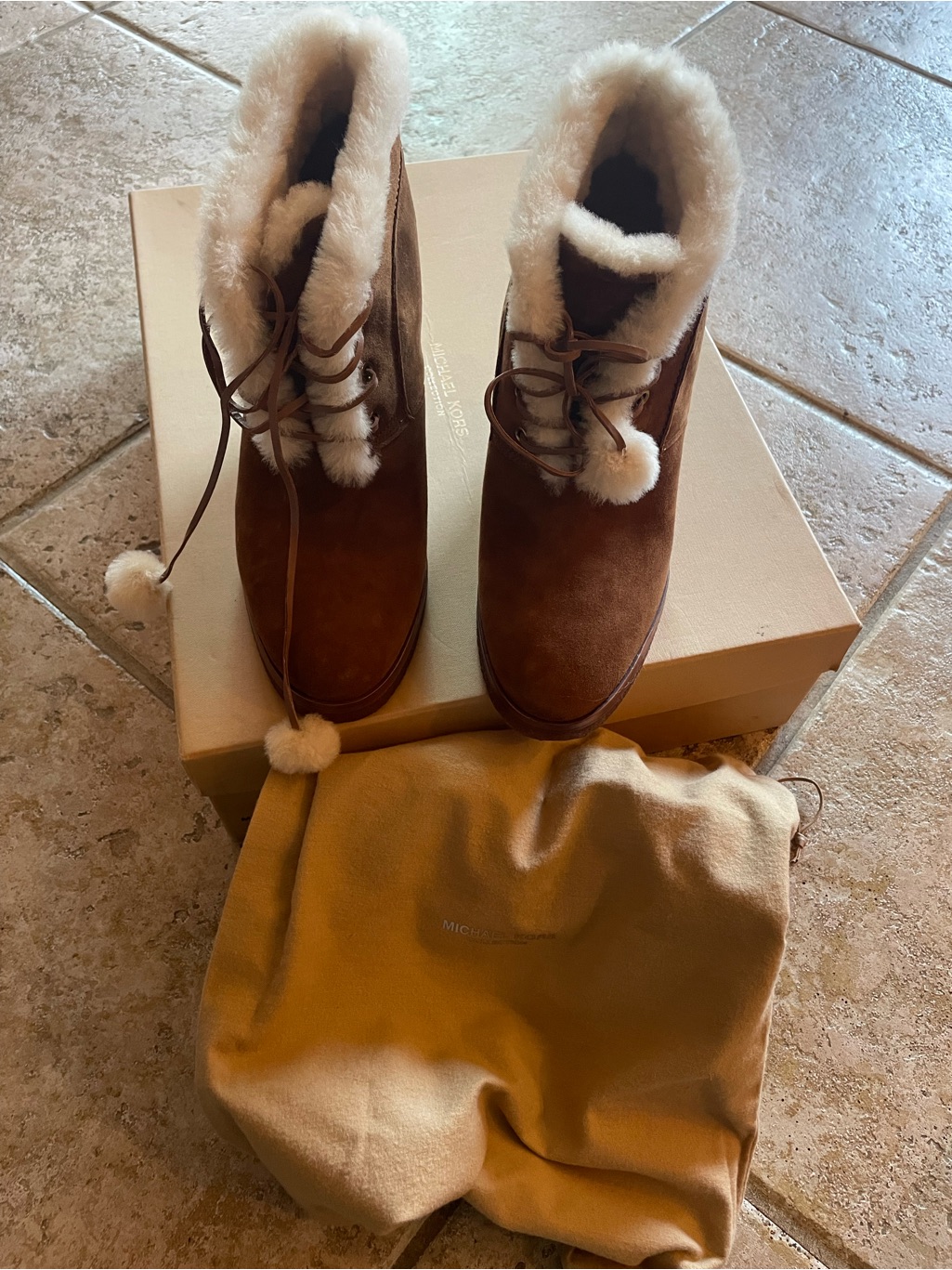 Michael Kors Luggage Tan Shoe Box